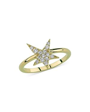 Own Your Story 14k Yellow Gold Cosmos Diamond Rockstar Ring