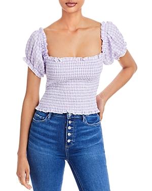 Chaser Smocked Puff Sleeve Top