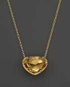 Vianna Brasil 18k Yellow Gold Necklace With Citrine And Diamond Accents, 16.5