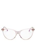 Tom Ford Women's Cat Eye Blue Light Glasses, 55mm