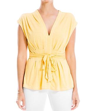 Max Studio Knit Tie Waist Top (68% Off) - Comparable Value $78