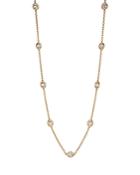 Nadri Elevate Cubic Zirconia Station Necklace In 18k Gold Plated, 16-18