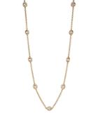 Nadri Elevate Cubic Zirconia Station Necklace In 18k Gold Plated, 16-18