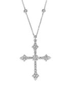 Bloomingdale's Diamond Cross Pendant Necklace In 14k White Gold, 2.50 Ct. T.w. - 100% Exclusive