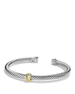David Yurman Cable Classics One-station Bracelet With Gold