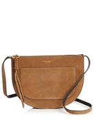 Tory Burch Piper Large Suede Saddle Bag