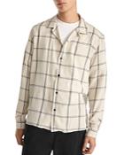 The Kooples Grid Pattern Button Front Shirt