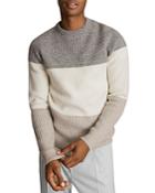 Reiss Colorblocked Striped Sweater
