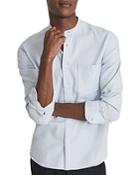 Reiss Band Collar Button Front Shirt