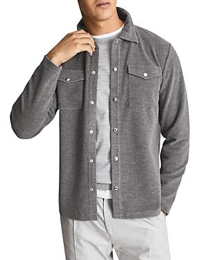 Reiss Melange Snap Front Shirt
