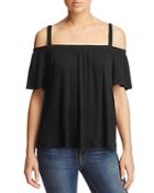 B Collection By Bobeau Sunset Cold Shoulder Top