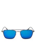 Maui Jim Unisex Ebb & Flow Polarized Square Sunglasses, 54mm