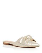 Rebecca Minkoff Women's Alexis Metallic Leather Pointed Toe Mules