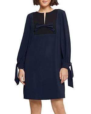 Paule Ka Bow Front Shift Dress