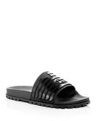Armani Men's Embossed Logo Slide Sandals