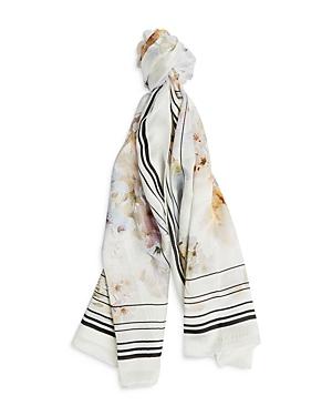 Ted Baker Vanilla Floral Silk Scarf