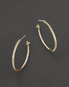 Temple St. Clair Pave Hoop Earrings In 18k Yellow Gold, 1.57 Ct. T.w.
