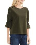 Vince Camuto Elbow Sleeve Terry Top