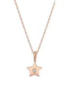 Bloomgindale's Diamond Star Pendant Necklace In 14k Rose Gold, 0.03 Ct. T.w. - 100% Exclusive