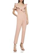 Bcbgmaxazria Ruffled Cutout Jumpsuit