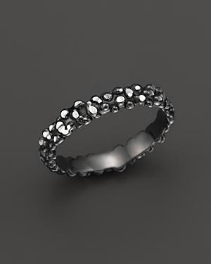 Roberto Coin Ruthenium Plated Sterling Silver Stingray Stackable Ring