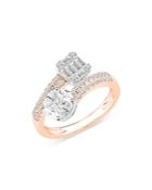 Bloomingdale's Diamond Mosaic Ring In 14k Rose & White Gold, 1.0 Ct. T.w. - 100% Exclusive
