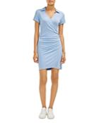 Three Dots Collared Wrap Style Dress