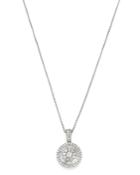 Bloomingdale's Diamond Baguette Pendant Necklace In 14k White Gold - 100% Exclusive
