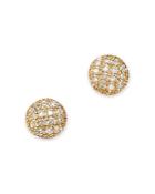 Moon & Meadow 14k Yellow Gold Diamond Cluster Stud Earrings