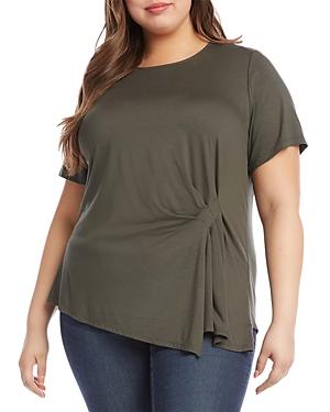 Karen Kane Plus Side Pleat Top