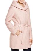 Calvin Klein Hooded Tweed Coat