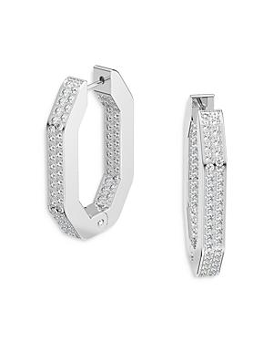 Swarovski Dextera Pave Octagon Hoop Earrings