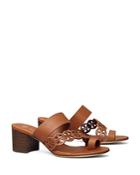 Tory Burch Women's Tiny Miller Toe Ring Block Heel Sandals