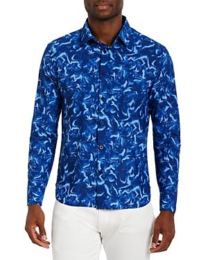 Robert Graham Atlanta Way Abstract Print Classic Fit Button Down Shirt