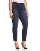 Vince Camuto Plus Essential Released-hem Jeans In Dk Authentic