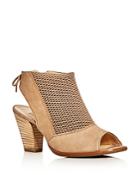 Paul Green Lexi Perforated Open Toe Booties