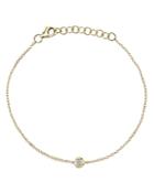 Moon & Meadow 14k Yellow Gold Diamond Bezel Chain Bracelet
