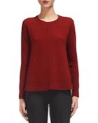 Whistles Boiled Wool Crewneck Sweater