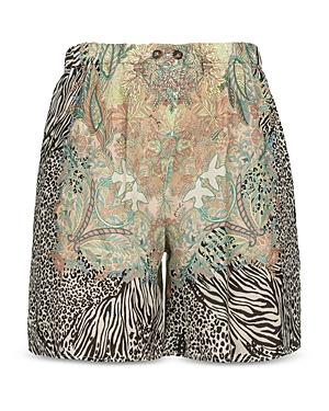Pinko Printed Twill Shorts