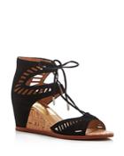 Dolce Vita Linsey Lace Up Cork Wedge Sandals