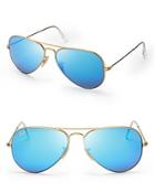 Ray-ban Polarized Mirrored Aviator Sunglasses