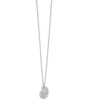 Ippolita Sterling Silver Stardust Diamond Kidney Bean Pendant Necklace, 16-18