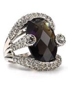 Abs By Allen Schwartz Women's Large Stone Pave Ring