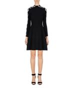 Emporio Armani Double Jacquard Knit Long Sleeve Mini Dress