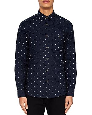 Ted Baker Chimsky Printed Monkey Regular Fit Button-down Shirt