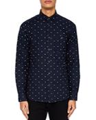 Ted Baker Chimsky Printed Monkey Regular Fit Button-down Shirt
