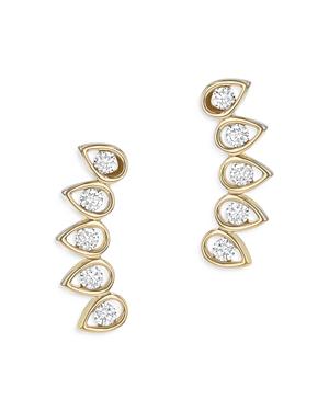 Bloomingdale's Diamond Ear Climbers In 14k Yellow Gold, 0.45 Ct. T.w. - 100% Exclusive