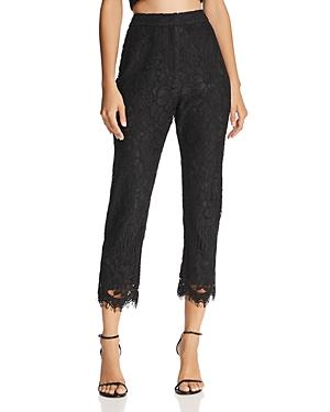 Wayf Rennes Lace Cropped Pants