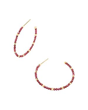Kendra Scott Britt Thin Bead Hoop Earrings