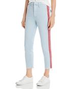 Mother The Shaker Side-stripe Cropped Pants